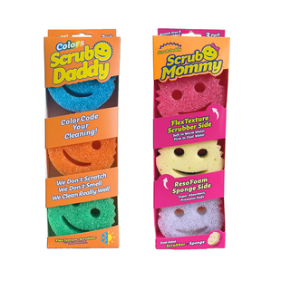 ScrubDaddy笑脸妈妈双面魔力清洁擦强力去污海绵洗锅碗经典老爸