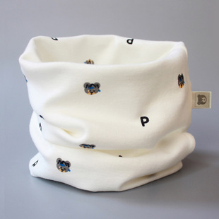 宝宝围脖纯棉a类秋冬儿童脖套男小孩冬季套头婴儿围巾防风保暖女