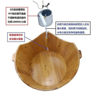 网红臀浴桶坐浴桶大人家用泡臀桶熏蒸木桶女加热恒温泡腰桶半