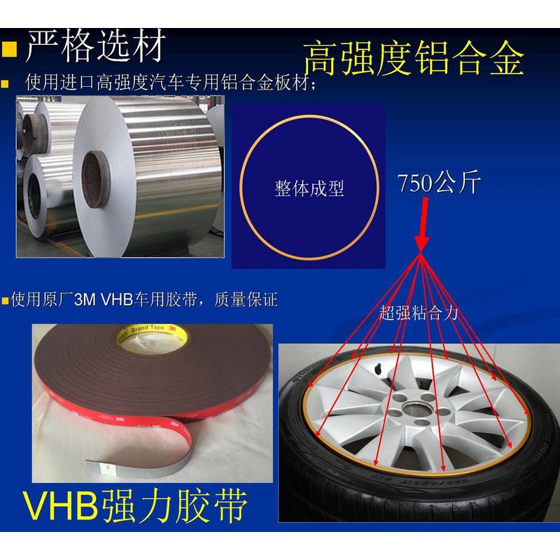 汽车轮毂防撞金属保护圈车轮贴防蹭圈防撞条轮毂装饰圈贴