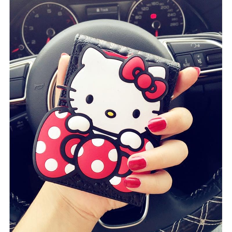 卡通KT猫龙猫男女士驾照本皮革行车本驾照韩国驾驶证件皮套夹可爱