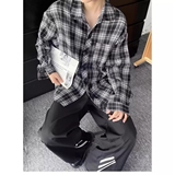 长袖衬衫日系港风宽松衬衣男潮流百搭休闲外套513ACS2163P35，男装衬衫，星座513A