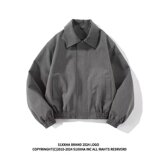 纯色垫肩休闲男外套经典痞帅百搭宽松韩版夹克513AJK2277P64，男装夹克，星座513A