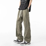 美式高街直筒扎染速干抽绳宽松脏脏线条伞兵休闲裤513ACK926P38，商品下架区，星座513A