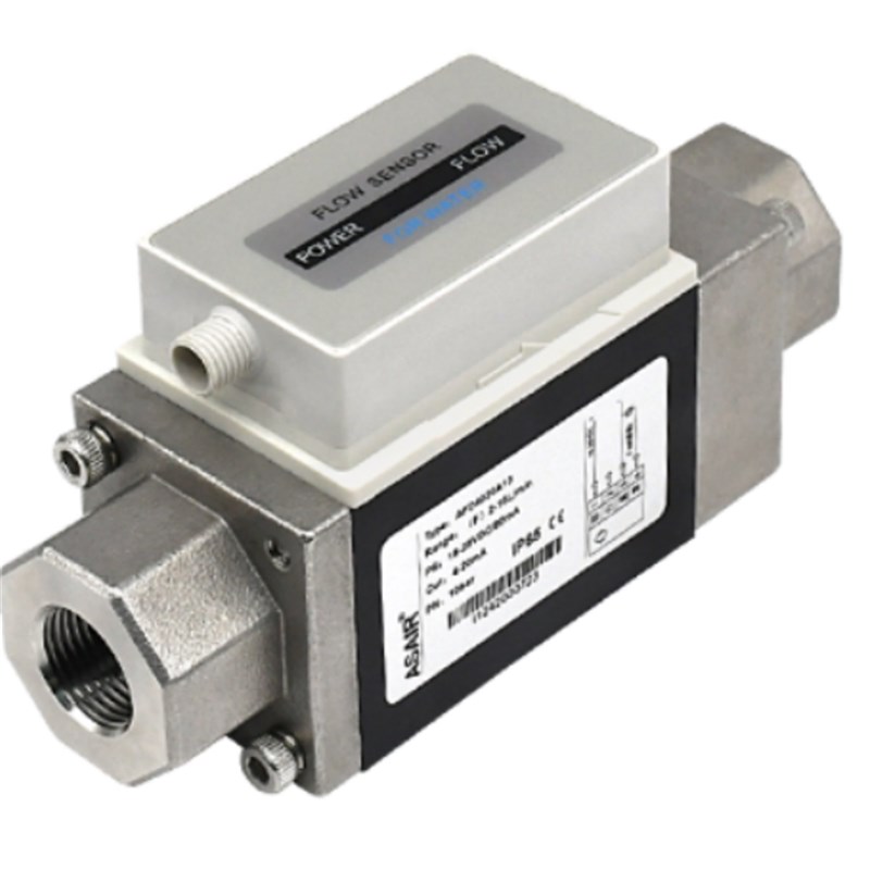 涡街液体流量计AFD4040A30 5~40AL/Min 4~20mA 带温度带显示 G1/2
