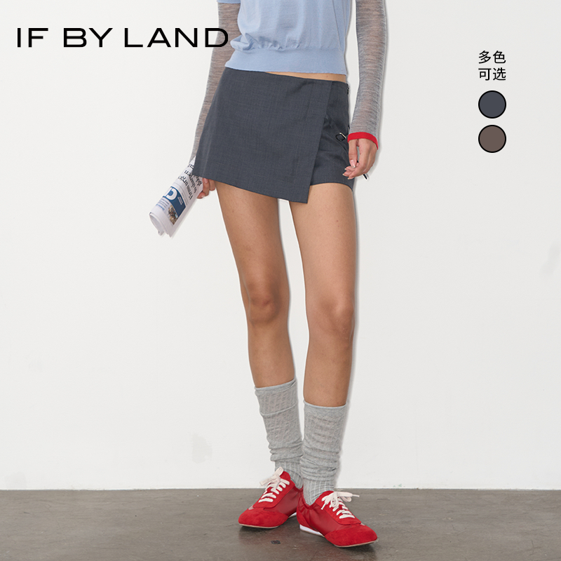 IFBYLAND灰色棕色包臀裙裤