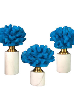 创意树脂工艺品仿真珊瑚新z中式书房卧室玄关客厅家居摆件