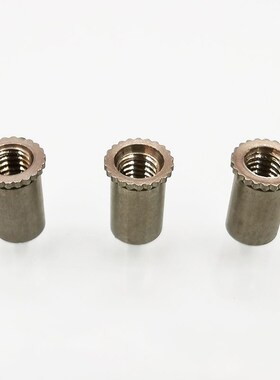 DSOS-bM2/M3-3.5/4.8/5.3花齿不锈钢花齿压铆螺柱滚花螺母柱非标