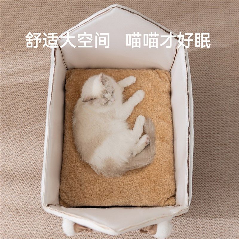 25年新款猫g屋猫咪窝秋冬保暖封闭式门帘宠物房子狗狗屋猫别墅猫,宠物/宠物食品及用品,狗窝/屋/帐篷/沙发,淘宝优惠券,粉丝福利购,淘宝优惠卷