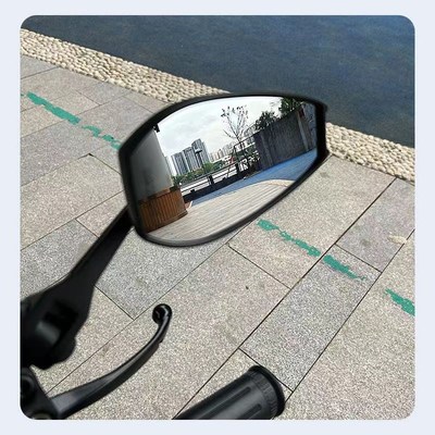 AOS4白色镜面后视镜九号F90m N70c 小牛JUQIN1S电动车小日子后视