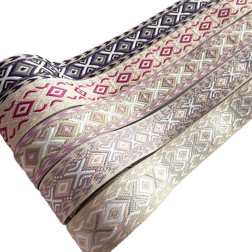 格图案几a何肩带提花民族加厚时尚织带提菱风方形腰带织带花带