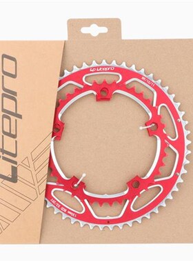 适用lp  公h路车双盘2片式齿片铝合金双盘片 53t-39t折叠车