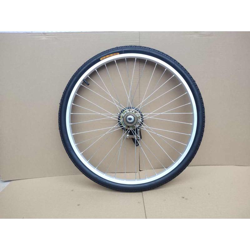 自行车轮通用铝合金20寸22寸24寸26寸前轮单速变速车轮Z组轮毂总