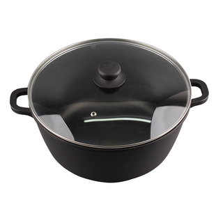 鸡公煲不粘火锅铝锅阿胶糕锅深汤锅电磁炉明火平T底锅三汁焖锅商