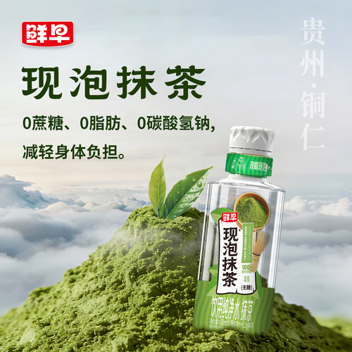 鲜早现泡抹茶纯茶饮料428ml*6瓶