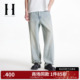 HIGH春季 长裤 男装 SEASON 宽松版 型牛仔裤 子时尚 水洗舒适S26132005