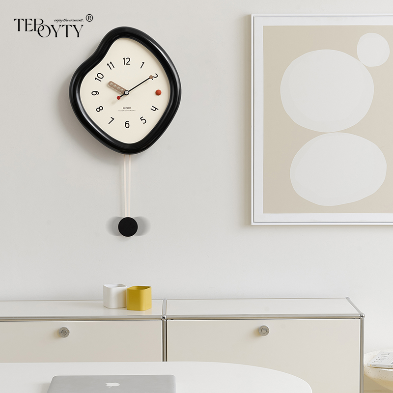 屋准家居免打孔钟表挂钟现代简约客厅餐厅大气创意时钟Z挂墙高级