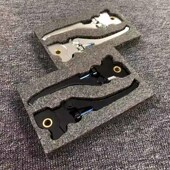 适用于VESPgA改装 GTS300春天冲刺150GTV刹车牛角调节拉杆CNC手柄