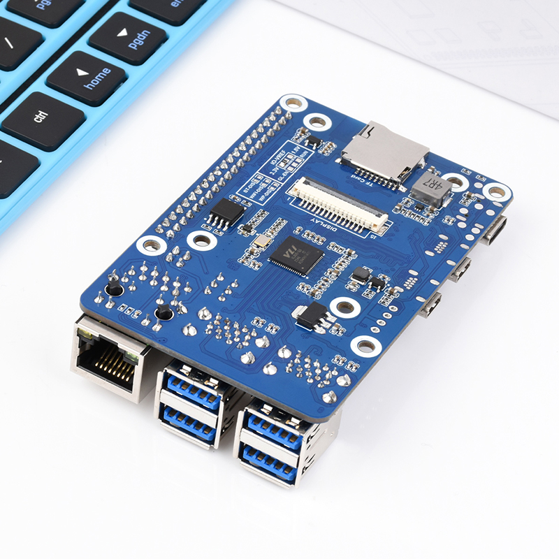 树莓派CM4转Pi4Bk 4路USB3.0/RJ45千兆以太网口/PoE 8/16/32GB可