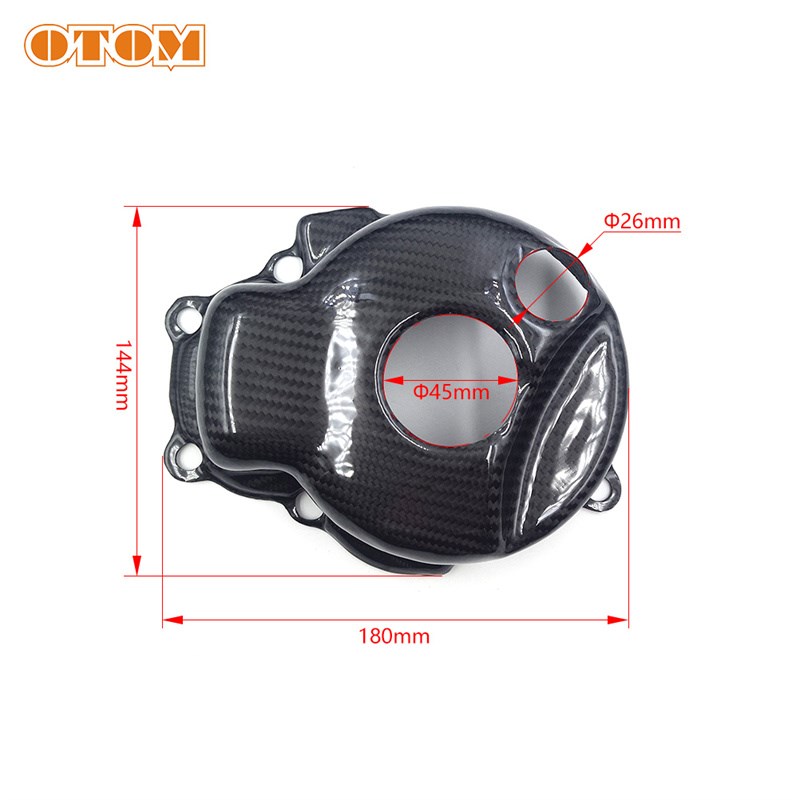 适用于雅马哈越野摩托车pWR250R发动机保护盖WR250X 碳纤维离合盖