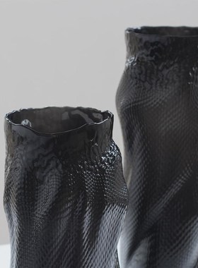 热销怡露桌面摆件现代玻璃花瓶插C花水培不规则家居软装酒店装饰