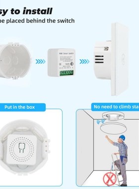16/10A Tuya Mini Wifi Smart Switch 2 Way CoOntrol Timer Swit