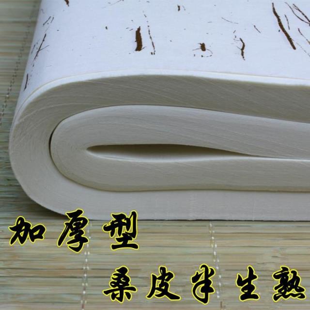 宣纸促销 文房四宝 三尺/四尺加厚型桑皮生宣半生熟 书Z法绘画创