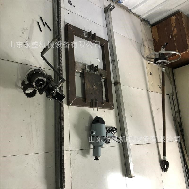 农村吃水井电动钻架式打井机手摇B式立架钻井机小型220v圆盘钻机