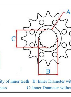 XT500 RGV250 400Inazuma xSFV650 SV650 GS500 GS400机车前链轮