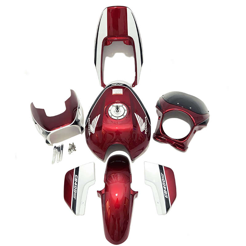 摩托车改装导流罩cb400配s件VTEC92-06年全车壳包围边盖后尾挡泥