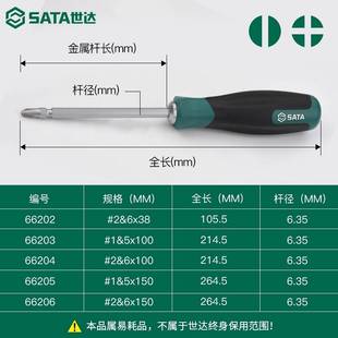 世达换头螺丝刀工具电工两用起子十字一字双头螺丝批多功能改锥