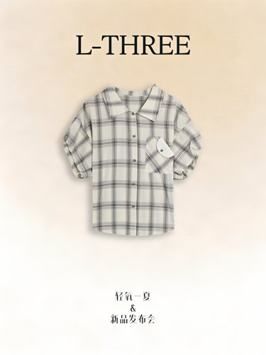 【夏日新品发布】L-THREE『格纹日记』撞色格子衬衫