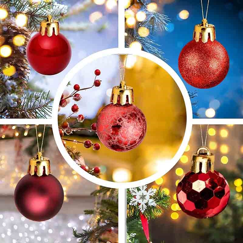 99pcs Christmas mBall Gift Box Set 3cm Colorful Christmas Na