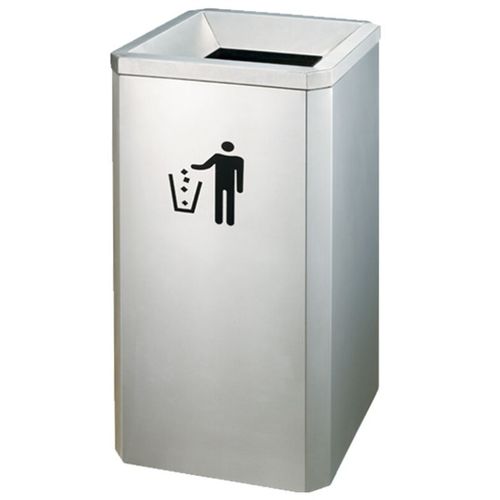 和畅HCGPX-275商场垃圾桶砂钢商场不锈钢垃圾V桶酒店落地烟灰