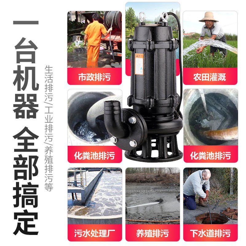上海人民排污泵380V高扬程x大流量灌溉化粪池抽粪污水泵泥浆抽水