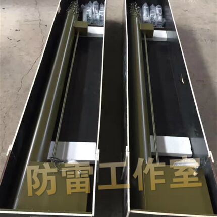 电动升降杆避雷针2l0米电动车载天线避雷针 通讯天线雷达站3-20米