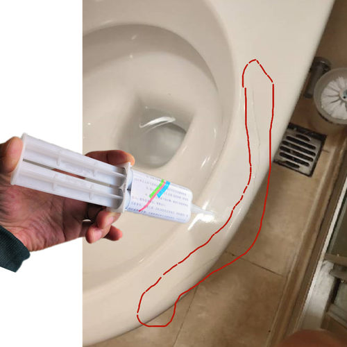 卫生间马桶修补h胶陶瓷水箱坐便器裂缝修复填充强力胶裂纹缝隙漏
