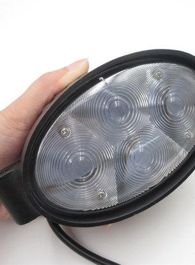 16W蓝色光斑LED堆高p叉车灯工程车辆安全警示警告警报灯10-80V宽