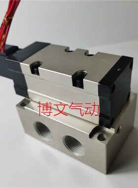 PS340S-A-Dq二位五通电磁阀 单电控换向阀 带底座