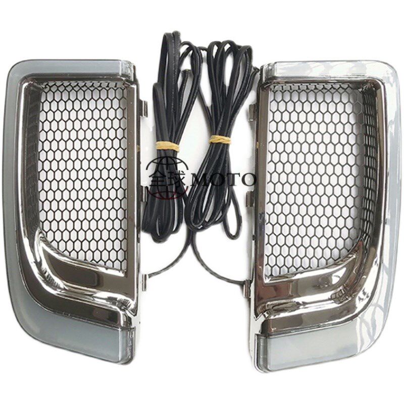 摩托哈雷街道公路双灯大滑翔 路王加装FLED护腿装饰灯三合一转向