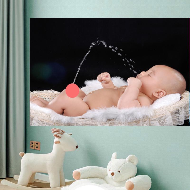 可爱男孩宝宝图片婴儿墙贴孕妇备孕胎教海报bb画报照片新生萌娃娃