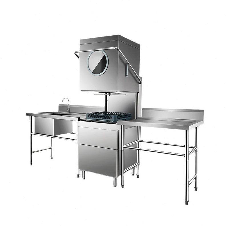 智能商用厨房清洗设备大型小型揭盖式洗碗机全自动清洗机多功能