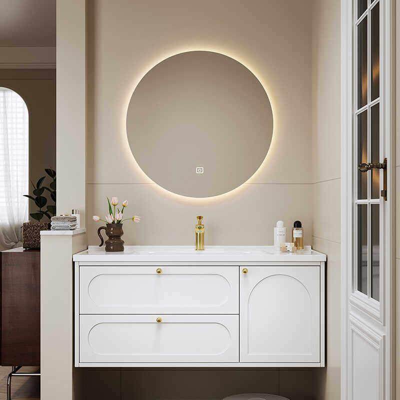 法式复古橡胶木浴室柜组合陶瓷一体盆洗手台盆柜洗漱台洗脸盆卫浴,家装主材,浴室柜组合,淘宝优惠券,粉丝福利购,淘宝优惠卷