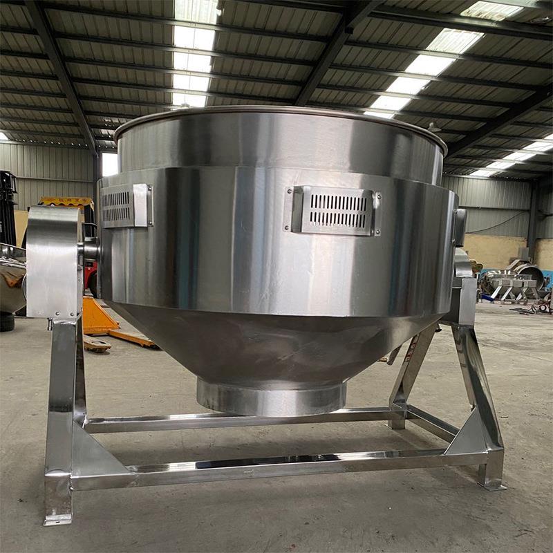 辣椒酱酱料搅拌炒锅卤煮熟食肉类大锅蒸汽立式夹层锅厂家供应
