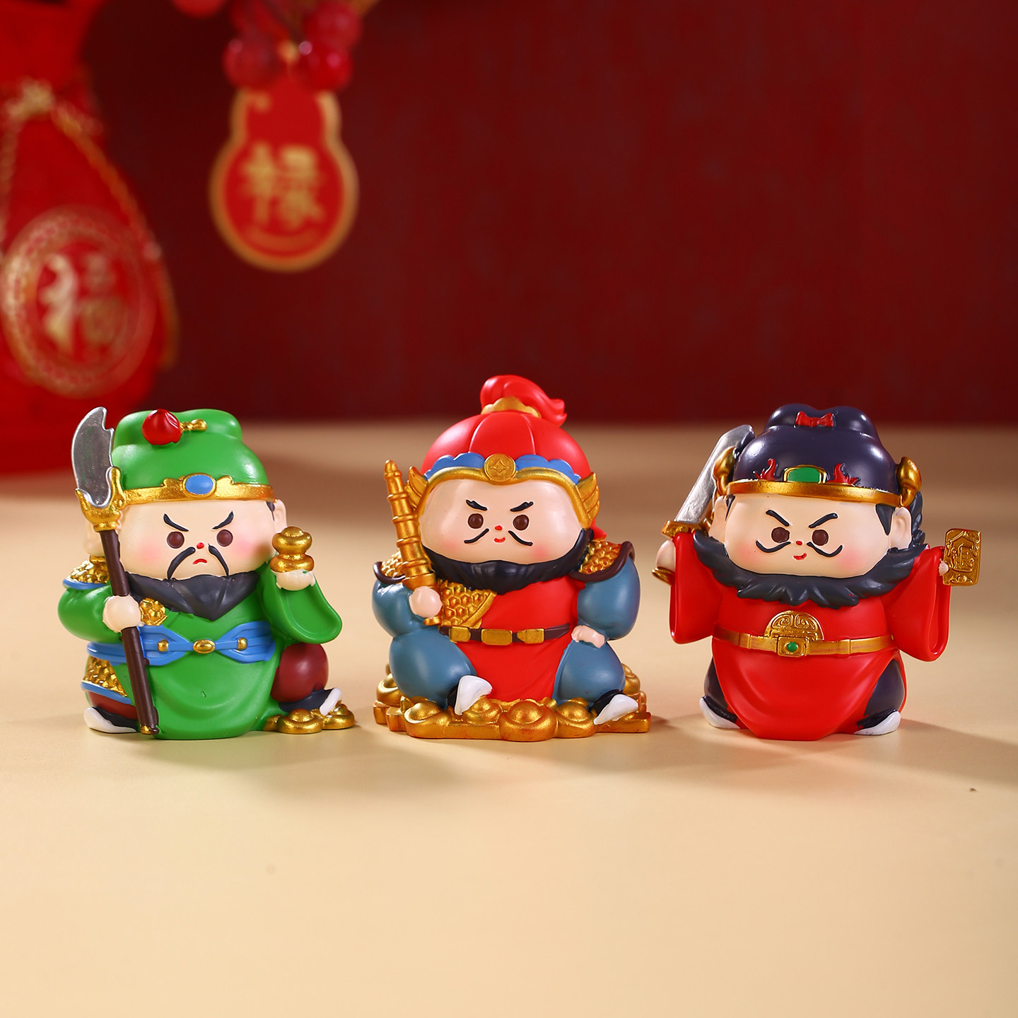 钟馗摆件关公财神爷工位玄学装饰