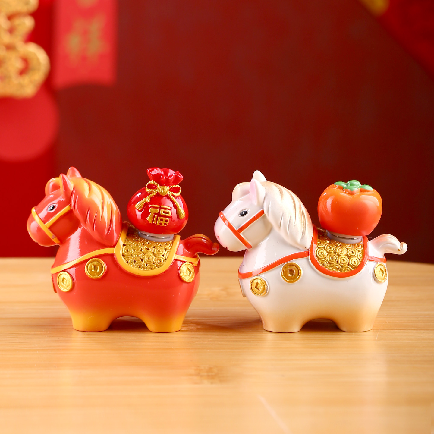 小马摆件2026马年礼物桌面装饰品