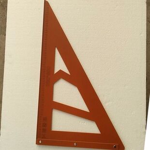 木工三角尺高精度装修工具大号锯台实心直角电木板装修拐尺靠山尺