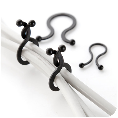 家庭电源夹线器 理线器 集线器 理线夹绕线器电线整理夹绑线带