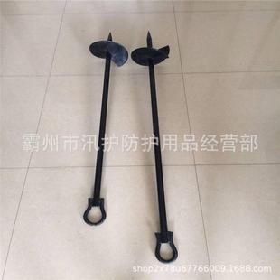 高强度固定地锚桩全埋式绞锚桩临时地锚钉电力施工工具螺旋地脚