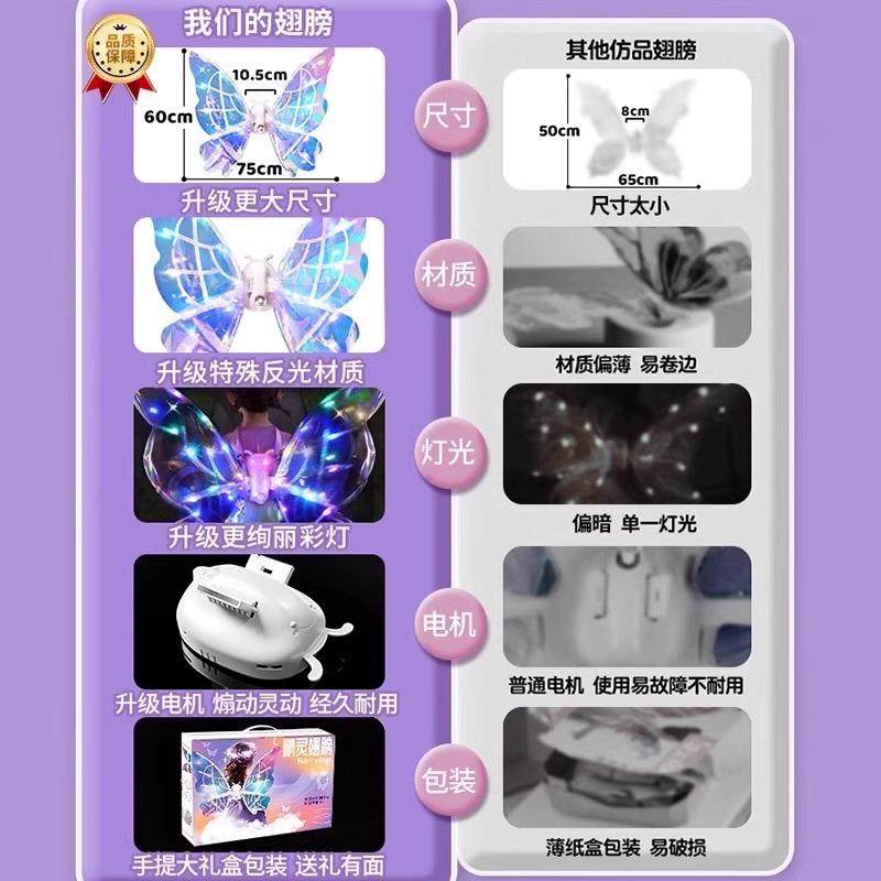 电动蝴蝶发光翅膀背饰小女孩背的女童公主魔法棒仙女儿童玩具女生,农机/农具/农膜,其它农用工具,淘宝优惠券,粉丝福利购,淘宝优惠卷
